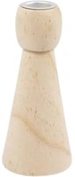 Kandelaar Creativ Company hout conisch 14.5cm 1 Stuk