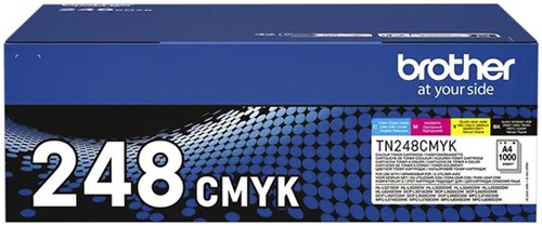Toner Brother TN-248VAL zwart en kleur 1 Stuk