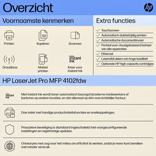 Multifunctional Laser printer HP laserjet 4102fdw-2