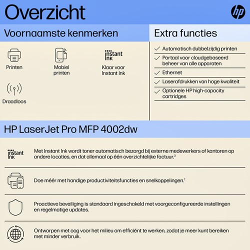 Printer laser HP LaserJet 4002dw 1 Stuk-2