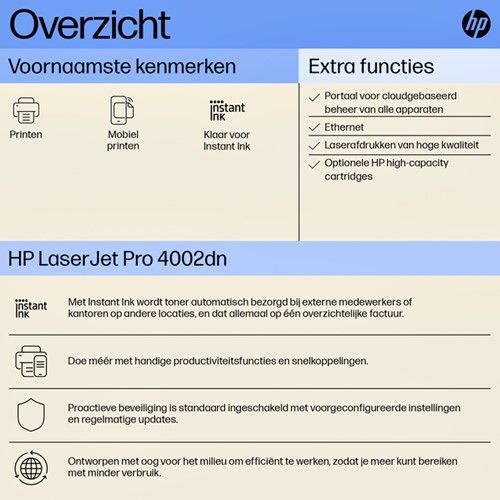 Printer laser HP LaserJet 4002dn 1 Stuk-2