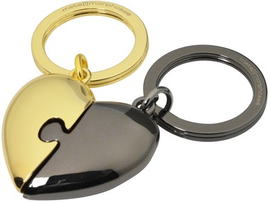 Sleutelhanger Metalmorphose puzzelhart 1 Stuk-2