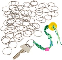 Sleutelring Crea Com zilverkleurig 25mm 100 stuks 100 Stuk-1