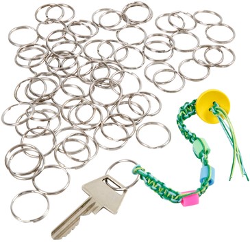 Sleutelring Crea Com zilverkleurig 25mm 100 stuks 100 Stuk-1