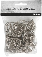 Sleutelring Crea Com zilverkleurig 25mm 100 stuks 100 Stuk-3