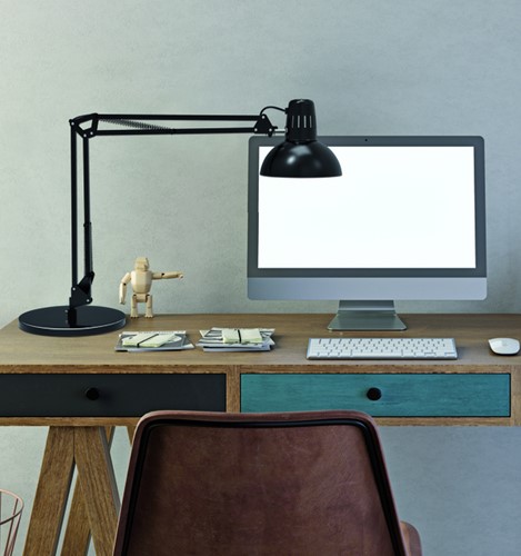 Bureaulamp MAUL Study voet excl lamp E27 zwart 1 Stuk-2