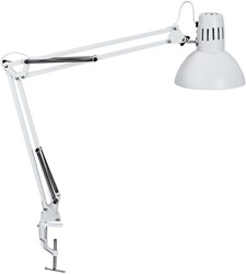 Bureaulamp MAUL Study tafelklem excl.lamp E27 wit 1 Stuk