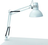Bureaulamp MAUL Study tafelklem excl.lamp E27 wit 1 Stuk-1