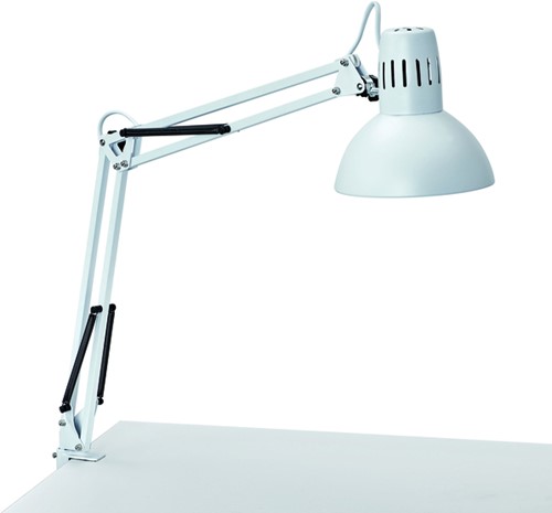 Bureaulamp MAUL Study tafelklem excl.lamp E27 wit 1 Stuk-1