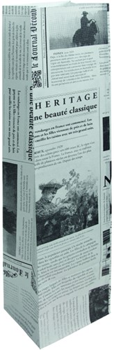 Verpakzak IEZZY (wijn)flessen 10/8x41cm Le Journal 50 Zak