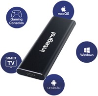 SSD Integral USB-C extern portable 3.2 2TB 1 Stuk-1