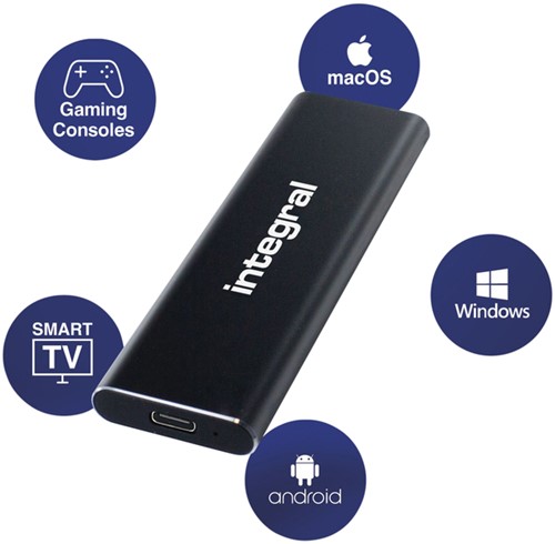 SSD Integral USB-C extern portable 3.2 2TB 1 Stuk-1