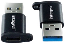 Adapter Integral USB-C naar USB-A 2-pack 1 Stuk