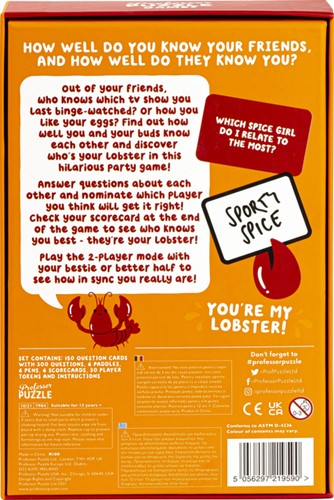 Kaartspel You're My Lobster party 1 Stuk-2