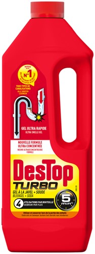 Afvoerontstopper Destop Turbo Gel  1L