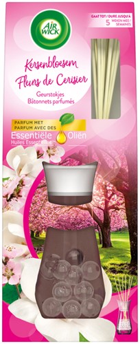Geurstokjes AirWick Reeds Essential Oil kers 33ml 33 Milliliter