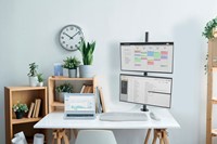 Dubbele verticale bevestiging monitorarm 1 Stuk-1