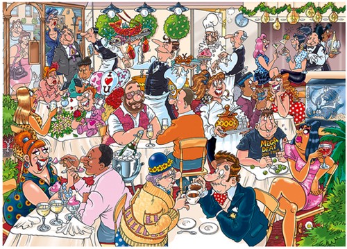 Puzzel Wasgij Mystery 26 Date Night! 1000 stukjes 1 Stuk-1