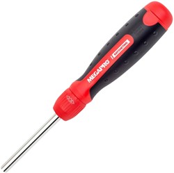 Schroevendraaier Megapro Ratcheting met 13 bits zwart
