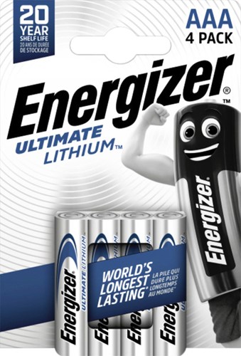 Batterij Energizer Ultimate Lithium AAA 4st 4 Stuk