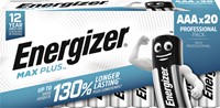 Batterij Energizer Max Plus 20x AAA alkaline 20 Stuk