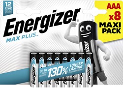 Batterij Energizer Max Plus AAA alkaline 8st 8 Stuk