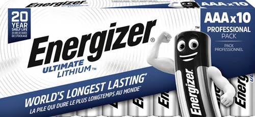 Batterij Energizer Ultimate Lithium 10x AAA 10 Stuk