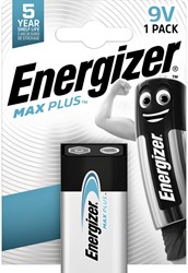 Batterij Energizer Max Plus 9v alkaline 1 Stuk