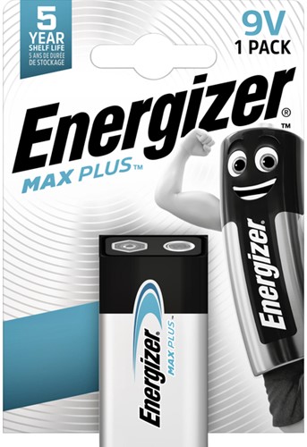 Batterij Energizer Max Plus 9v alkaline 1 Stuk