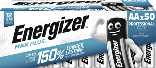 Batterij Energizer Max Plus 50x AA alkaline