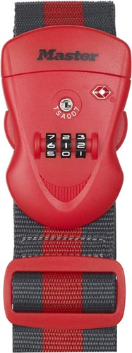 Kofferriem Master Lock TSA Rood/Zwart 1 Stuk
