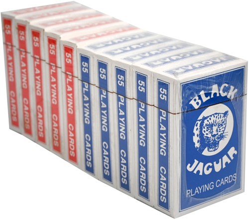 Speelkaarten rood en blauw seal à 10 pakjes 10 pak