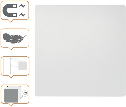Whiteboard Nobo frameloos modulair 45x45cm 1 Stuk-2