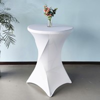 Tafelrok BRASQ voor statafel 80cm wit 1 Stuk-3