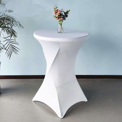 Tafelrok BRASQ voor statafel 80cm wit 1 Stuk-3