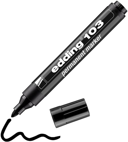 Viltstift edding 103 rond medium zwart 1 Stuk-3