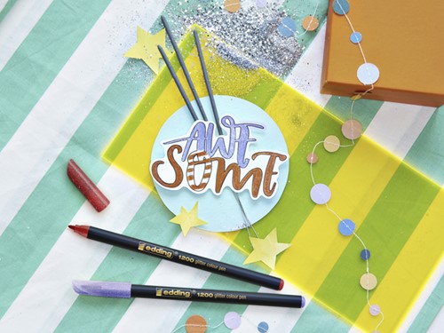 Fineliner edding 1200 F 5st glitter assorti 5 Stuk-3