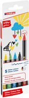 Fineliner edding 1200 F 5st glitter assorti 5 Stuk-2