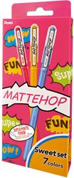 Gelschrijver Pentel K110 Mattehop  Fun Sweet M ass 7 Stuk