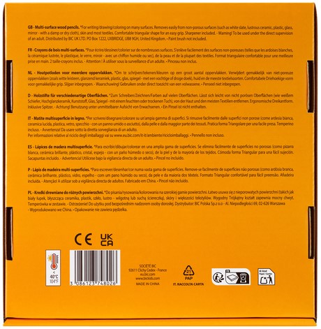 Kleurpotlood BicKids Multi Surface 40st 10kl ass 40 Stuk-2