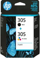 Inktcartridge HP 6ZD17AE 305 zwart + 3 kleuren 1 Stuk
