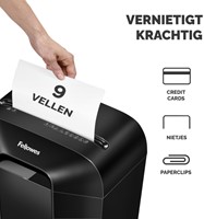 Papiervernietiger Fellowes LX50 4x37mm zwart 1 Stuk-2