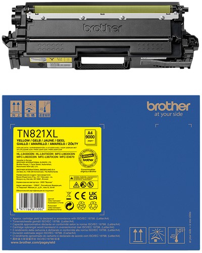 Toner Brother TN-821XLY geel 1 Stuk