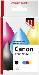 Inktcartridge Quantore Canon Pg-575XL Cl-576XL 2 Stuk
