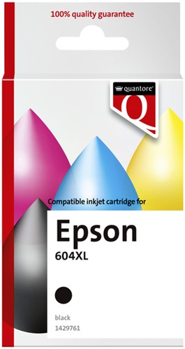Inktcartridge Quantore Epson 604XL T10H14 zwart 1 Stuk