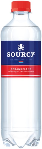 Water Sourcy rood petfles 500ml 500 Milliliter