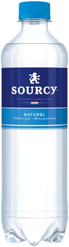 Water Sourcy blauw petfles 500ml 500 Milliliter
