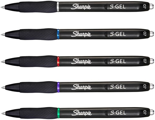 Gelschrijver Sharpie S-gel M 8st assorti 8 Stuk-2
