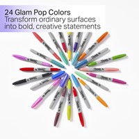 Viltstift Sharpie Glampop F 12st assorti 12 Stuk-2
