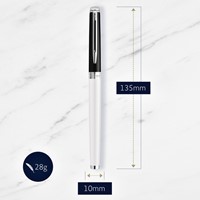 Vulpen Waterman Hémisphère Colour Blocking black en white CT fijn-3